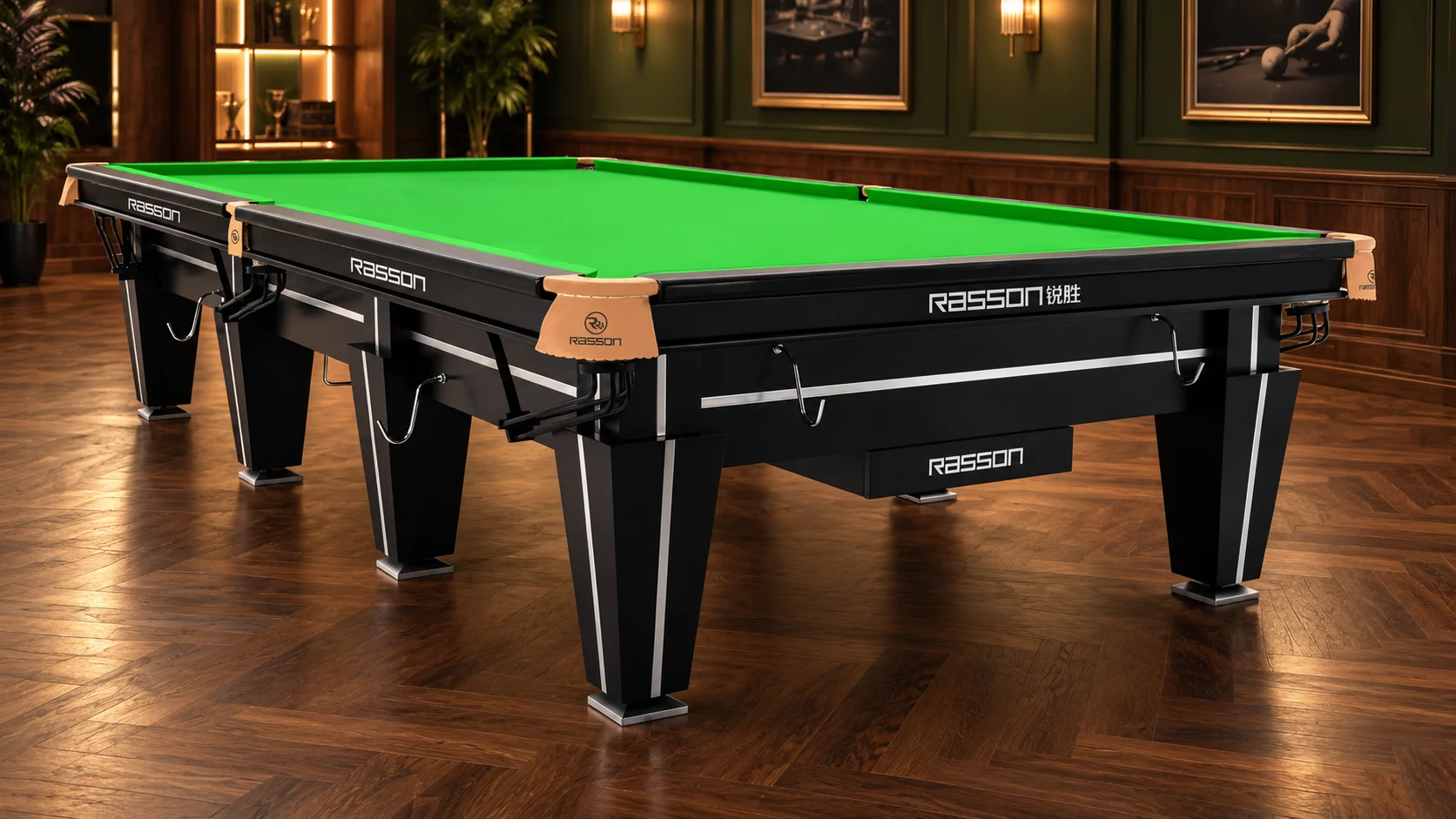 RASSON Magnum II Snooker — интерьерная визуализация, ракурс три четверти